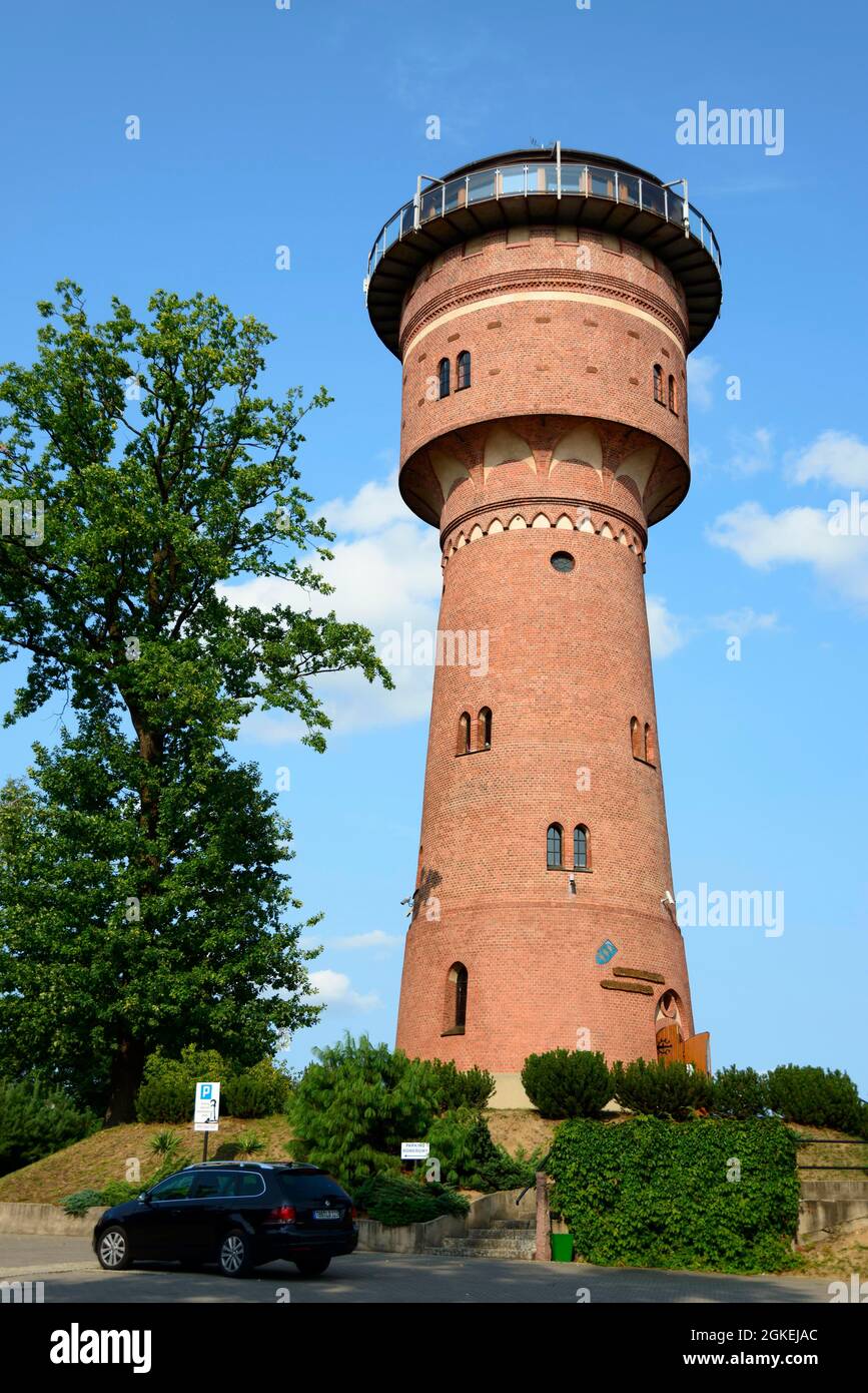 Museum and Cafe, Water Tower, Gizycko, Warmia-Masuria, Loetzen, Warminsko-Mazurskie, Poland Stock Photo
