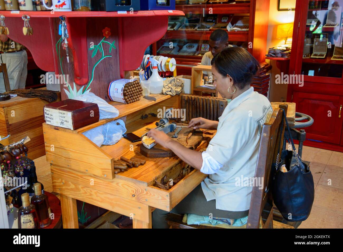 Cigar rolling, tobacco, tobacco factory, Bayahibe, Dominican Republic