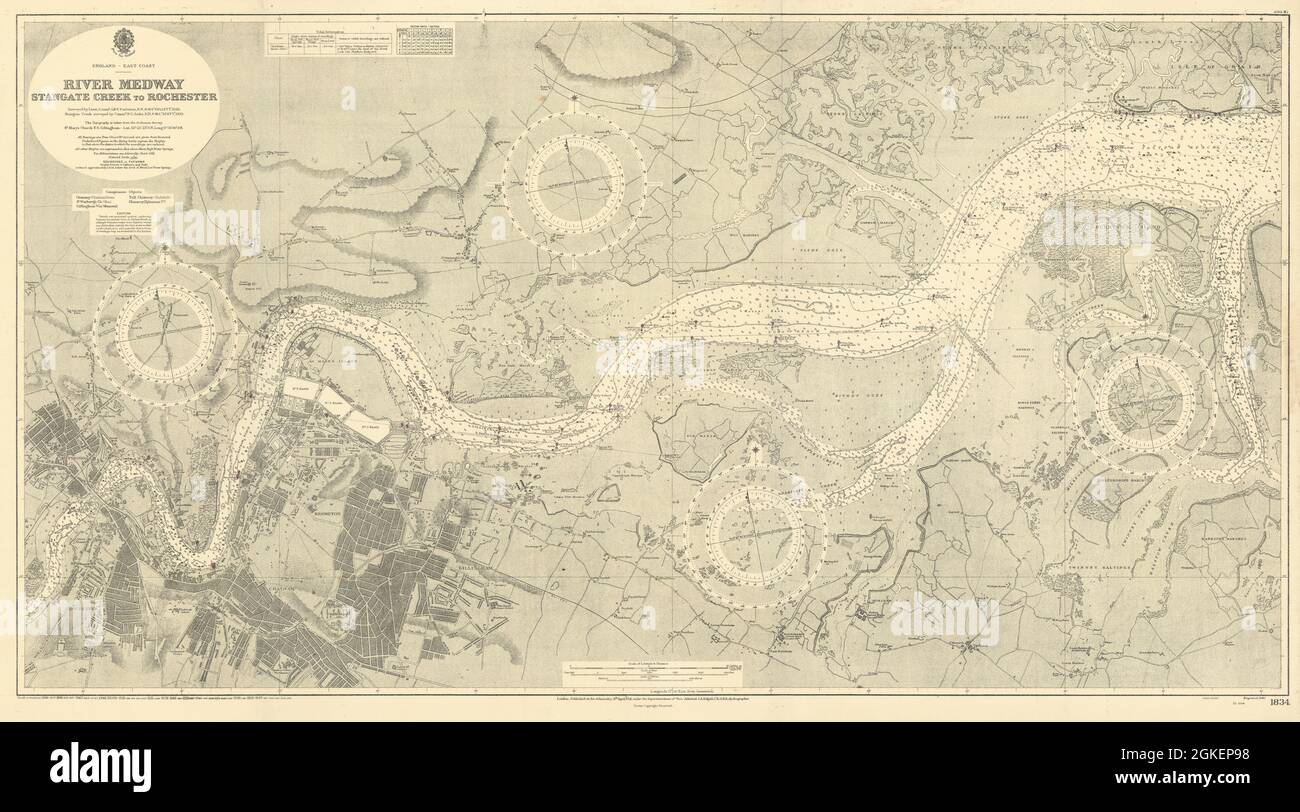 Vintage Map Of Kent Coast Hi res Stock Photography And Images Alamy