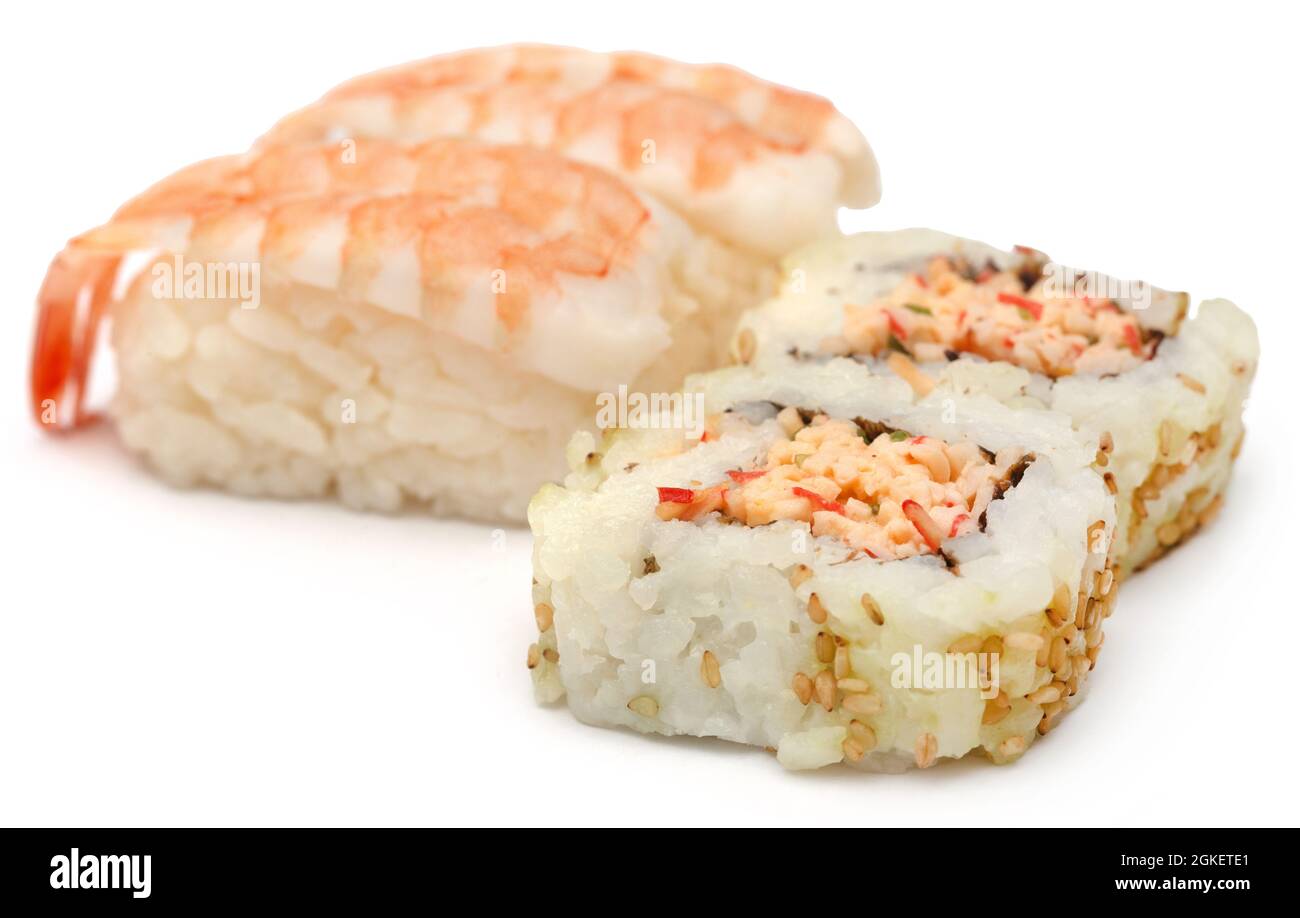 Sushi assorted as serving Japanese dish Stock Photo Alamy