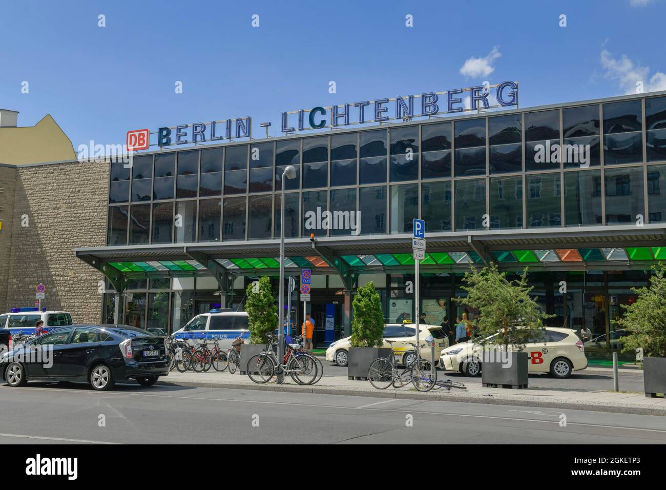 Station Lichtenberg, Weitlingstrasse, Lichtenberg, Berlin, Germany Stock Photo