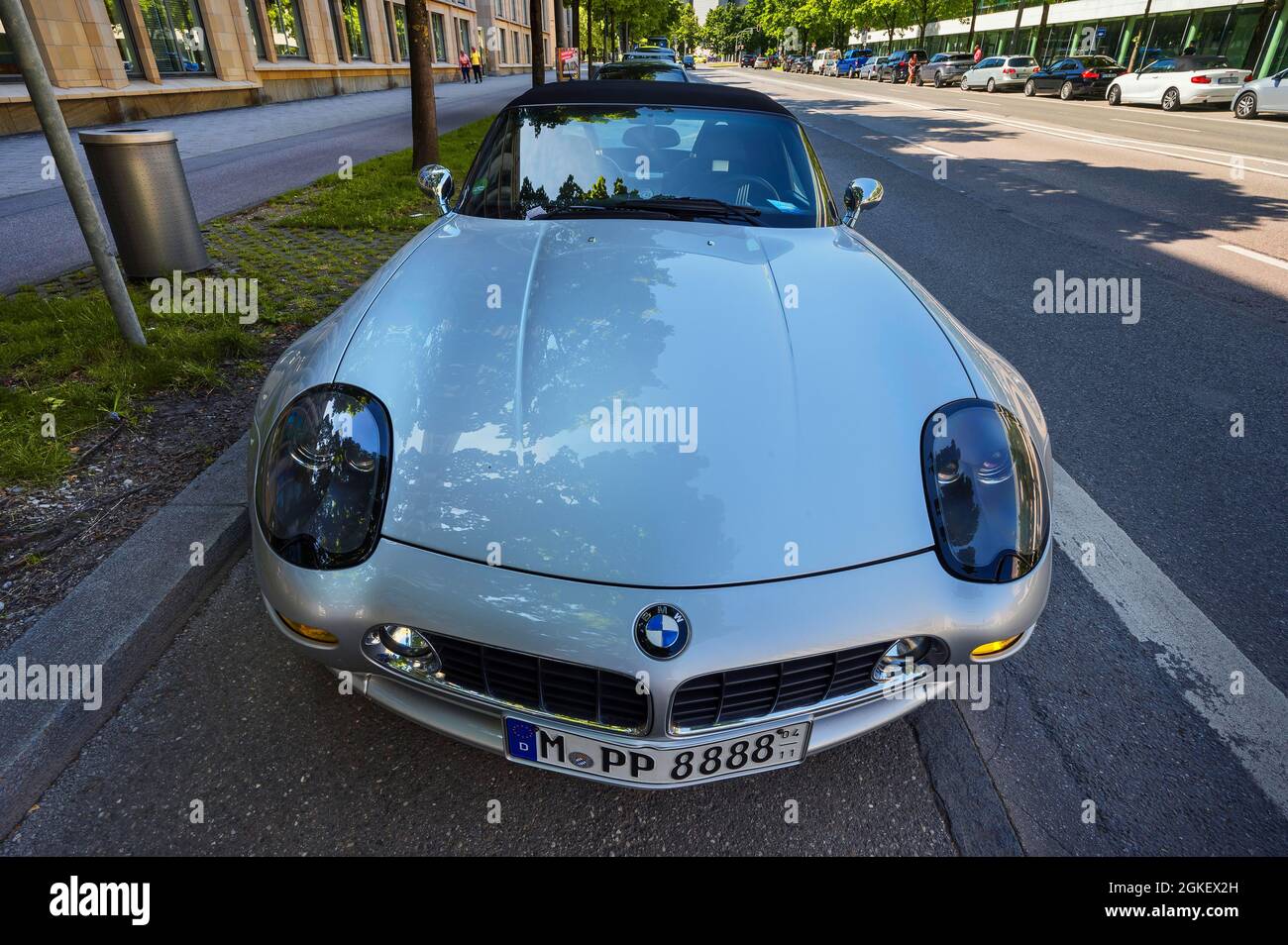 BMW Replica Z8 Convertible, license plates changed, Munich, Upper Bavaria, Bavaria, Germany Stock Photo