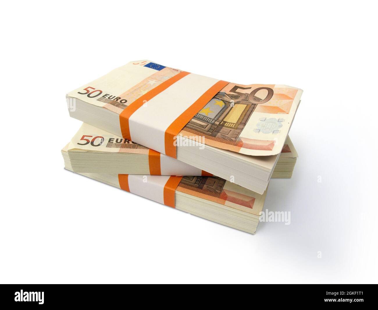 Euro banknotes isolated on white background Stock Photo - Alamy