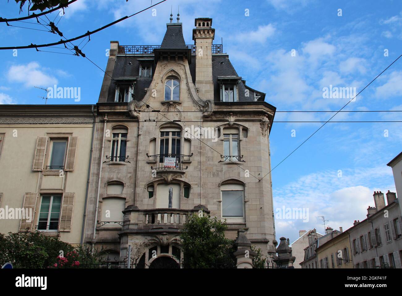 art nouveau villa in nancy in lorraine in france Stock Photo Alamy