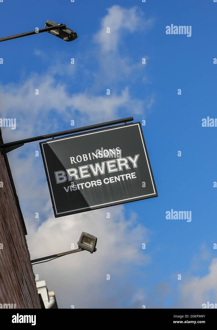 The entrance to the Visitor Centre, Robinson's Brewery, Stockport