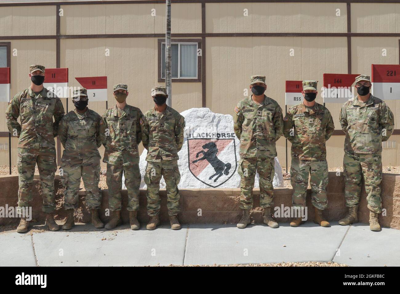 The 11th Armored Cavalry Regiment Field Feeding Team representing the