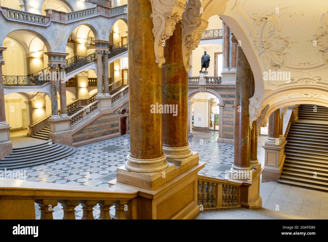 Justizpalast Interior Design Munich Germany Stock Photo Alamy