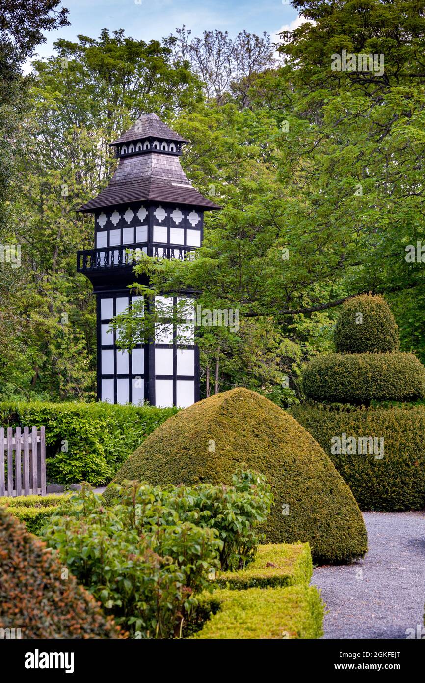 Plas Newydd is a historic house in the town of Llangollen, Denbighshire, Wales, former home  of Lady Eleanor Butler and Sarah Ponsonby. Stock Photo