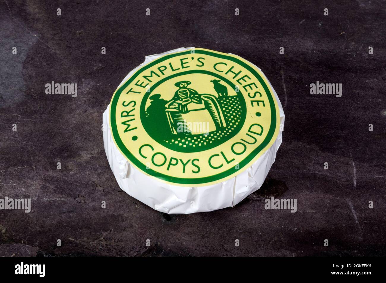 Mrs Temple's Copys Cloud cheese from Copy's Green Farm in Wighton. Stock Photo