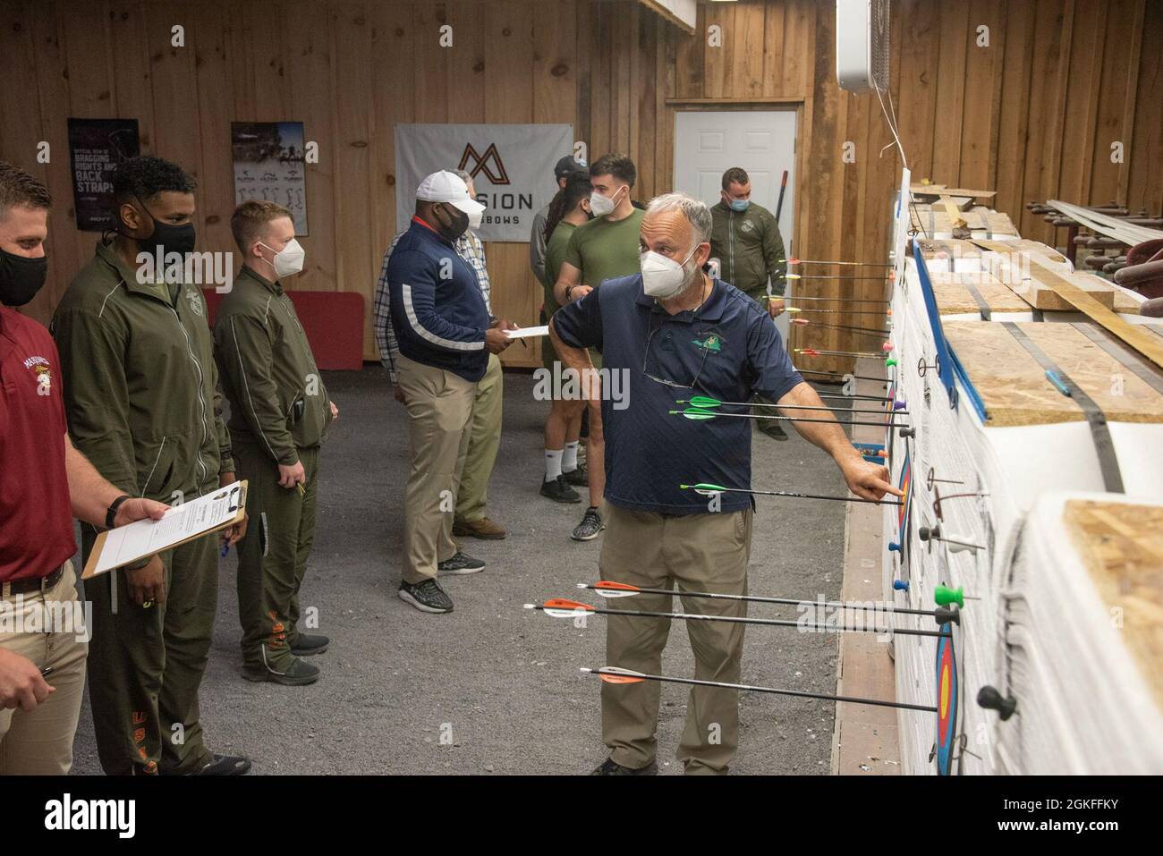 Two Rivers Bow Wounded, ill and injured Marines compete in Archery during the 11th ...