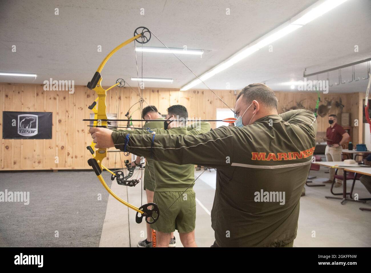 Two Rivers Bow U.S. Marine Corps Cpl. Matt O’Toole and other Marines compete in ...