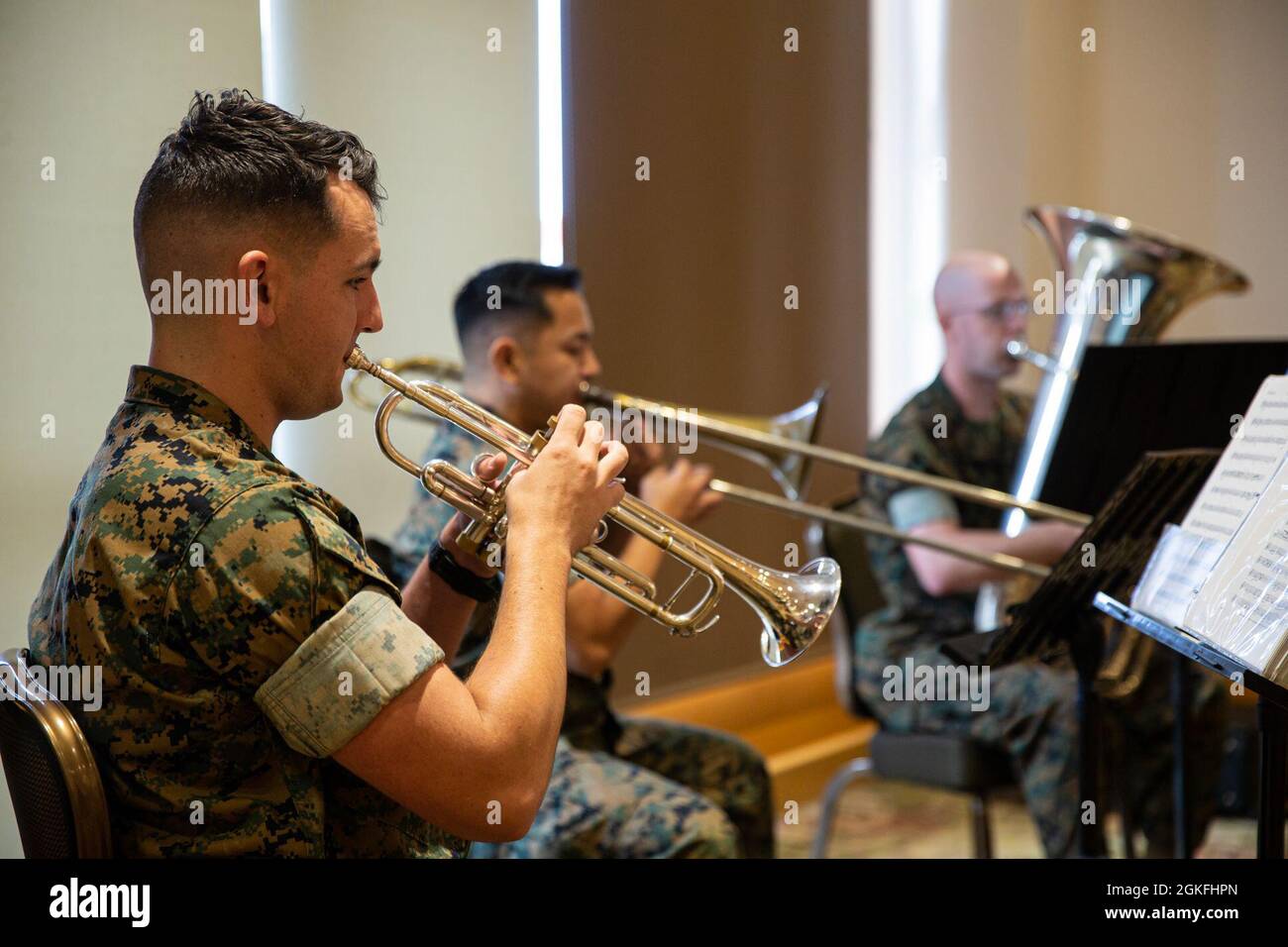 U.S. Marines with III Marine Expeditionary Force (MEF) Band, III MEF ...