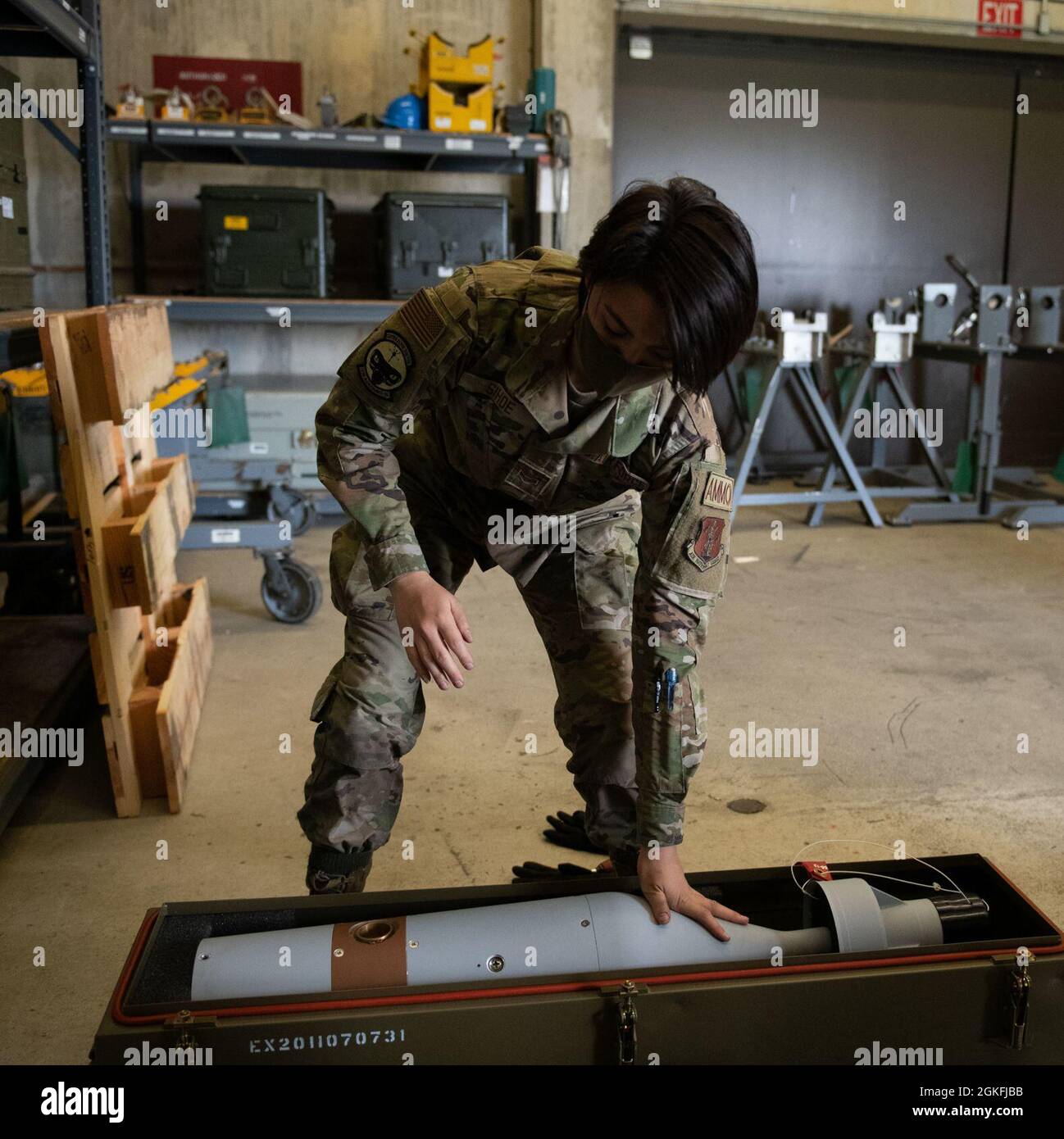 U.S. Air Force Airman 1st Class Natasha N. Sihoe, a munitions systems