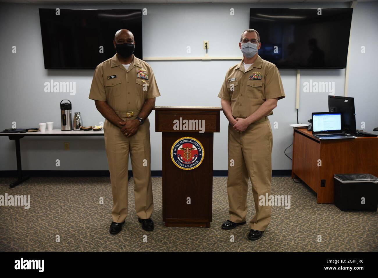 Naval Medical Center Camp Lejeune recently hosted Captain Roderick Boyce, deputy chief of the