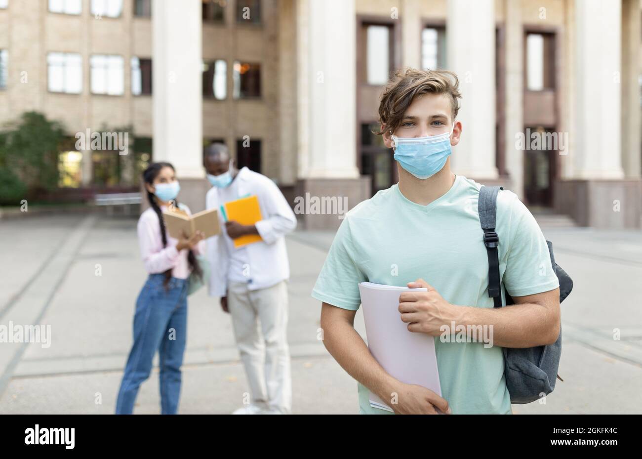 Indian teen wearing face mask hi-res stock photography and images - Alamy