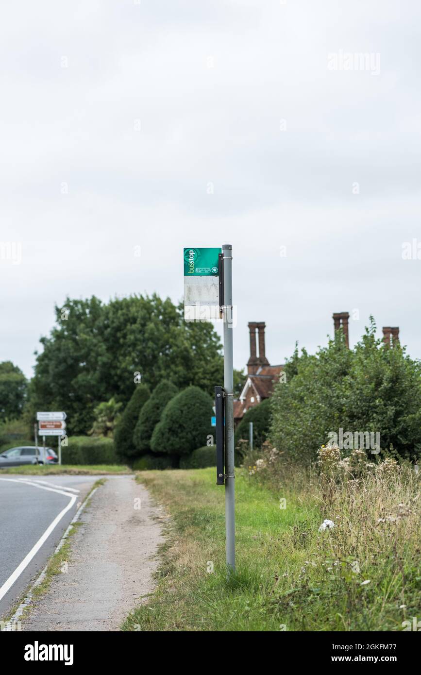 Road markings at bus stop hi-res stock photography and images - Alamy