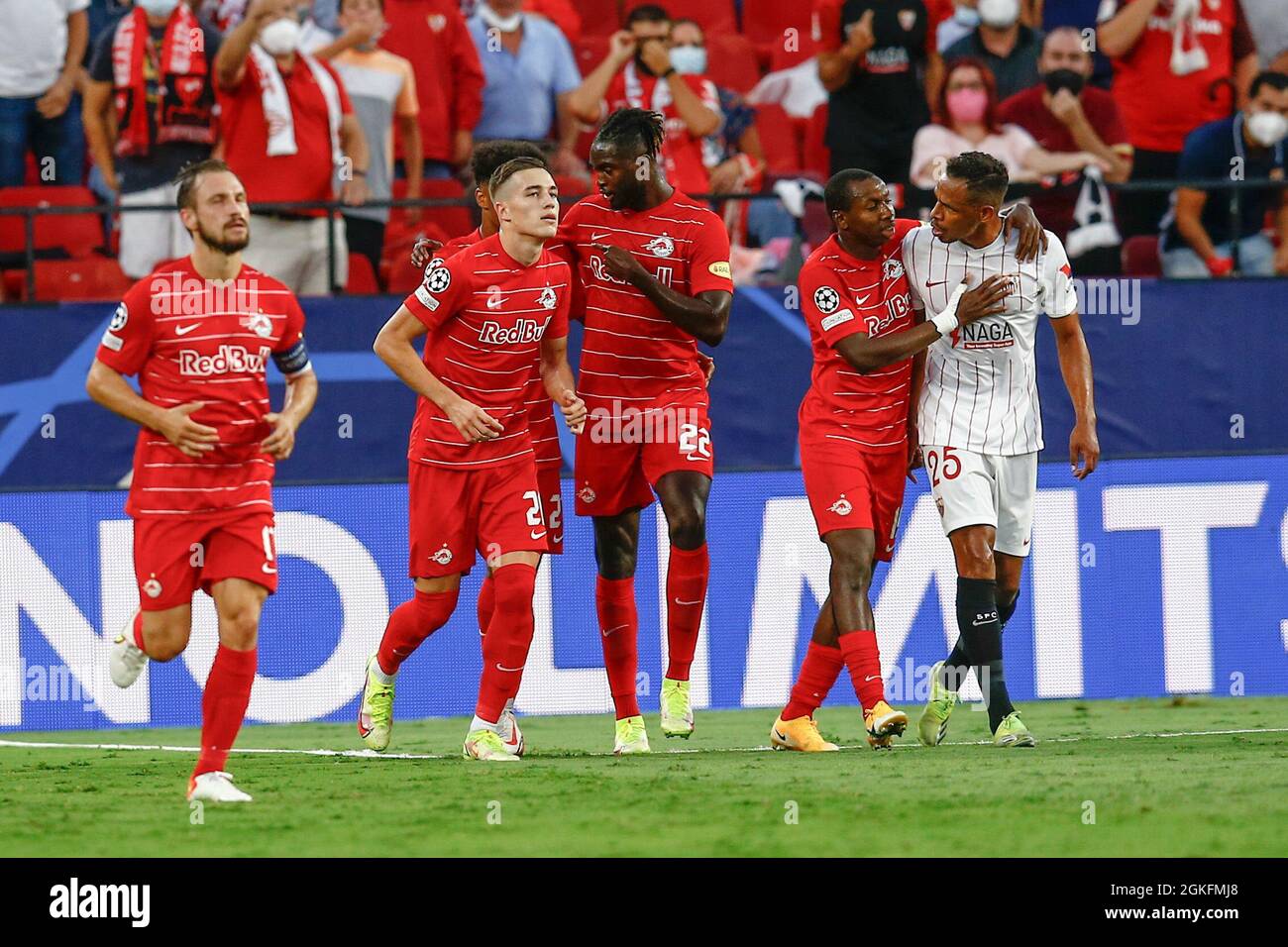 Luka Sucic Of Rb Salzburg During The Uefa Champions League Match Between Sevilla Fc And Salzburg