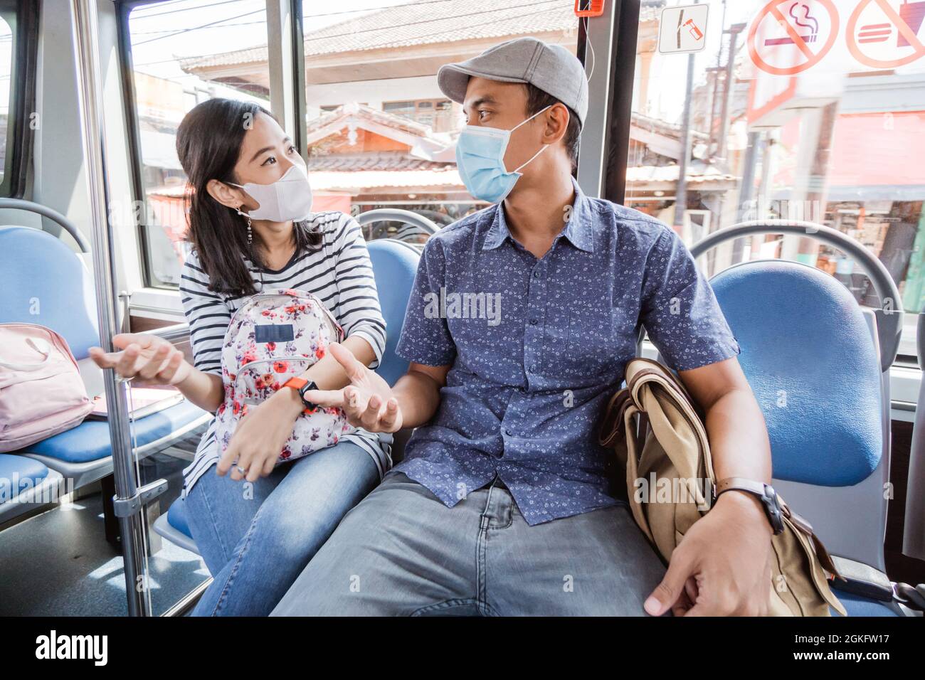 Passengers riding on public bus hi-res stock photography and images - Alamy