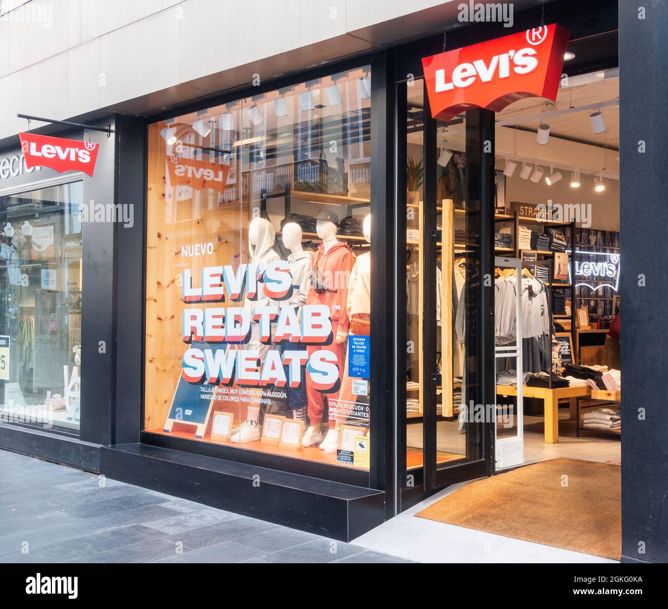 Levi store in Spain Stock Photo