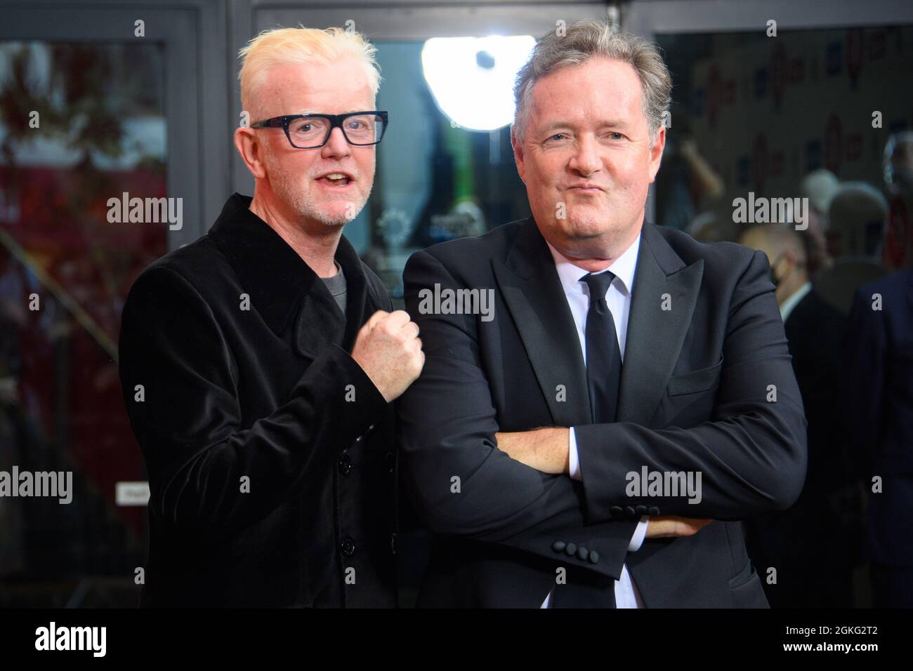 London, UK. 14 September 2021. Chris Evans and Piers attending