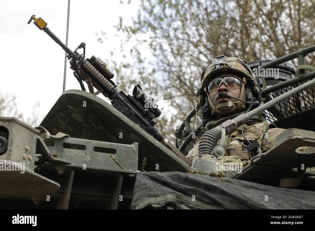 Red Multi Soldier Course A U.S. Army Soldier, assigned to the Outlaw Troop Red Platoon 4th ...