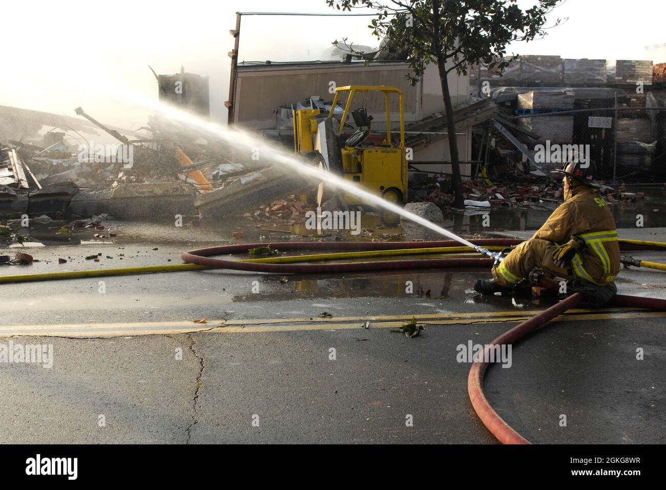 Jeromes furniture fire, San Diego, California Stock Photo Alamy