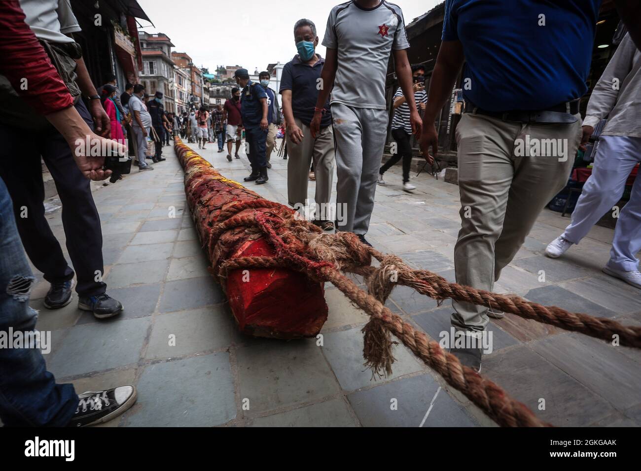 Kathmandu, Bagmati, Nepal. 14th Sep, 2021. Nepali People Pull The ...