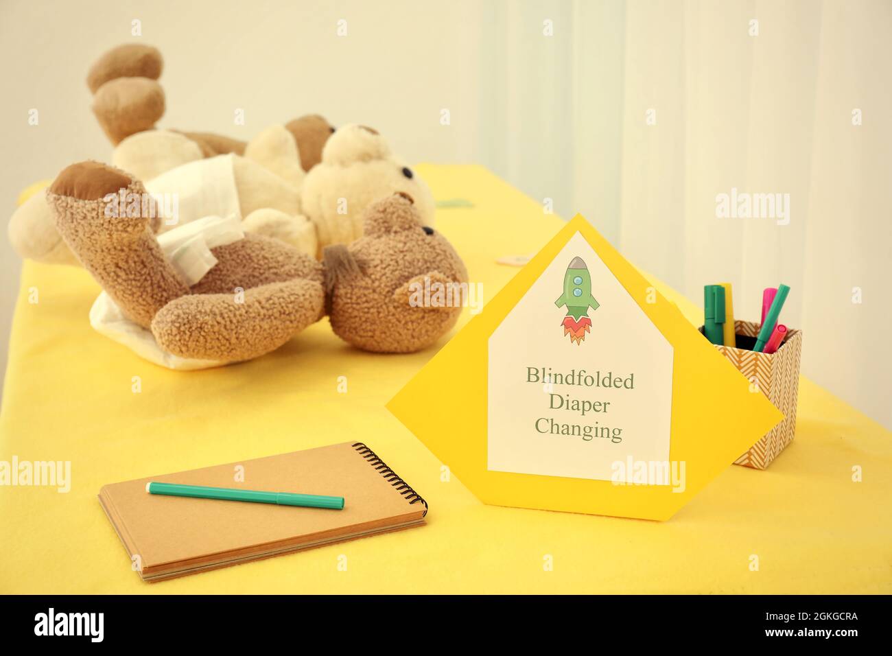 Diaper game baby shower hi-res stock photography and images - Alamy
