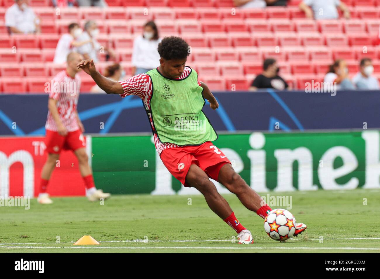 Seville, Spain, 14/09/2021, Karim Adeyemi of RB Salzburg during the UEFA  Champions League Group G stage match between Sevilla FC and RB Salzburg at  Ramon Sanchez Pizjuan in Seville, Spain Stock Photo -