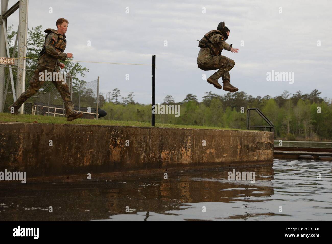 Rangers compete in the Water Event Swim of the Best Ranger Comptition ...