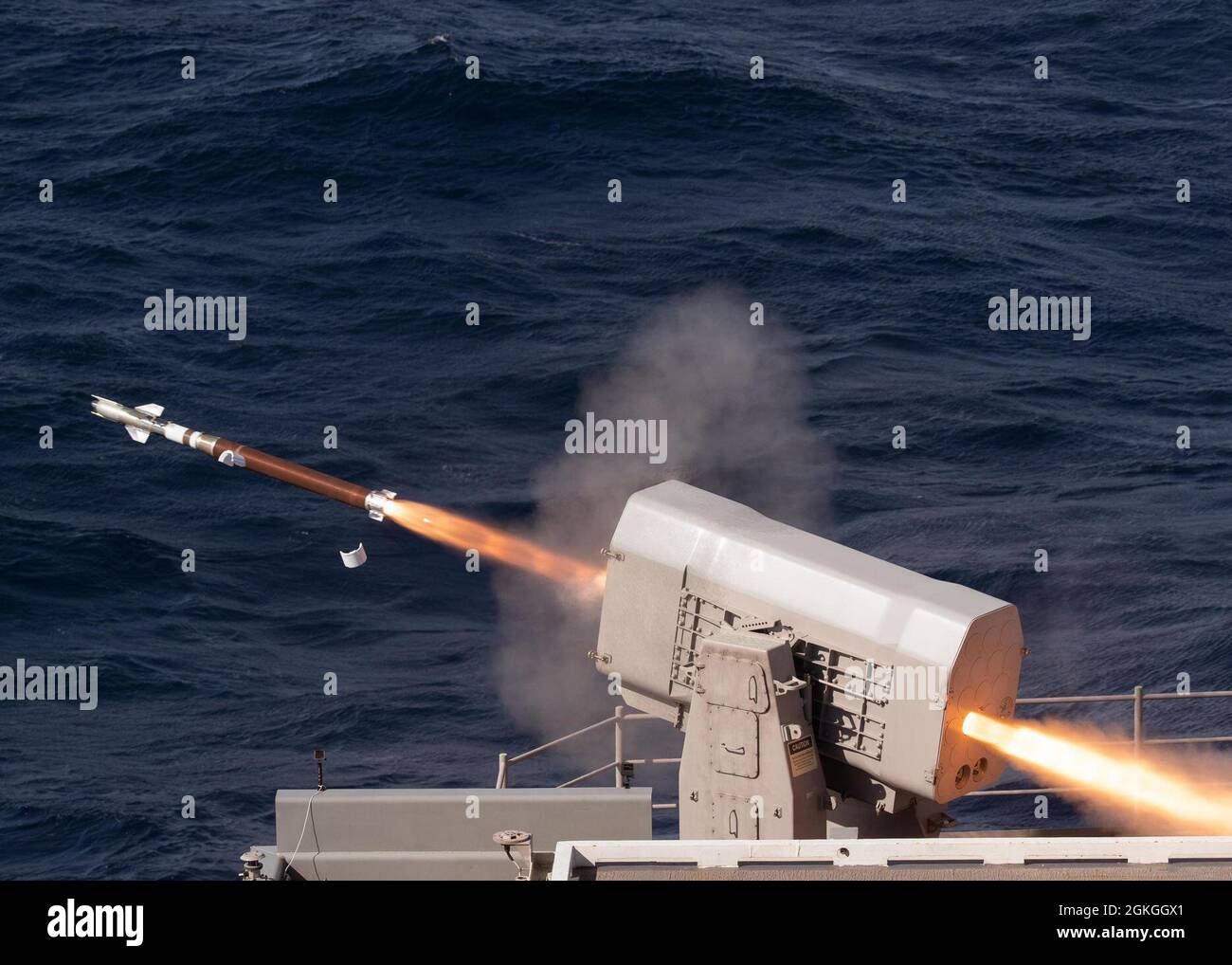 An Evolved Sea Sparrow Missile Essm Launches From One Of Uss Gerald R Ford S Cvn 78 Weapons Sponsons During Combat Systems Ship Qualification Trials Cssqt April 16 21 Cssqt Is A Naval An Evolved Sea Sparrow Missile Essm Launches From One Of Uss Gerald R Ford S Cvn 78 Weapons Sponsons During Combat Systems Ship Qualification Trials Cssqt April 16 21 Cssqt Is A Naval