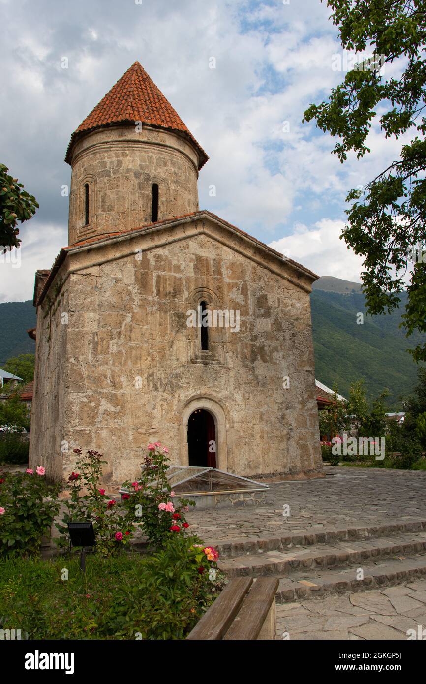 Church of Saint Elishe in Kish village of Sheki city in Azerbaijan. Early Christianity in the Caucasus Stock Photo