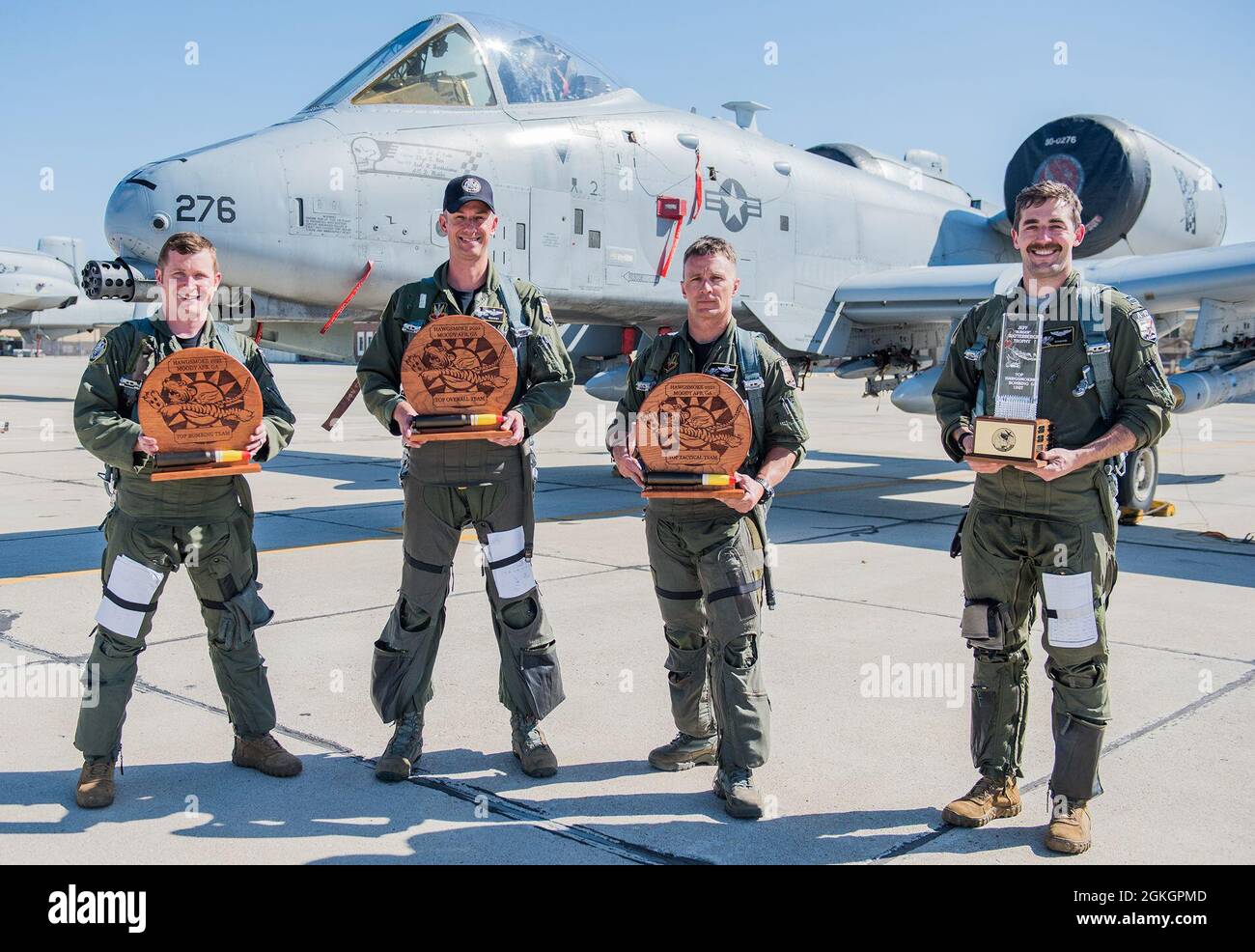 Idaho National Guard A-10 Thunderbolt II pilots and their crews come home  to Boise as the 2021 Hawgsmoke Overall Team champions. The Hawgsmoke is a  biennial aerial competition where approximately 150 Airmen