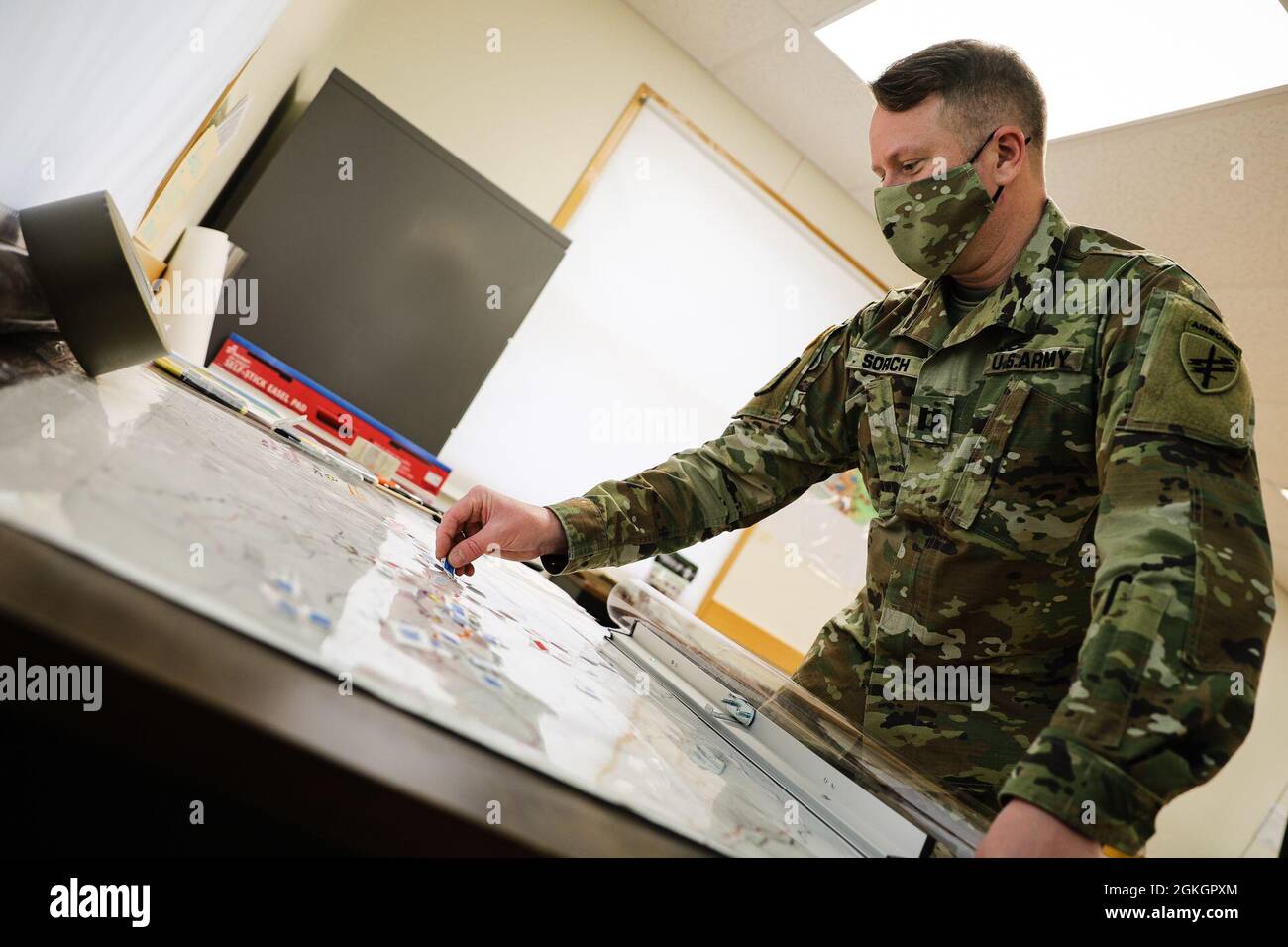 U.S. Army Reserve Capt. John Sorich, an intelligence officer with the