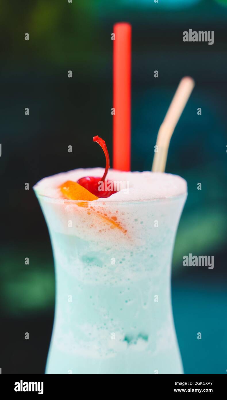 Ice cream milkshake with cherry Stock Photo Alamy