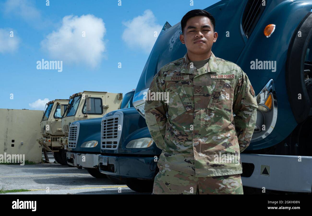 U.S. Air Force Senior Airman Gabriel Pereda, 2nd Logistics Readiness ...