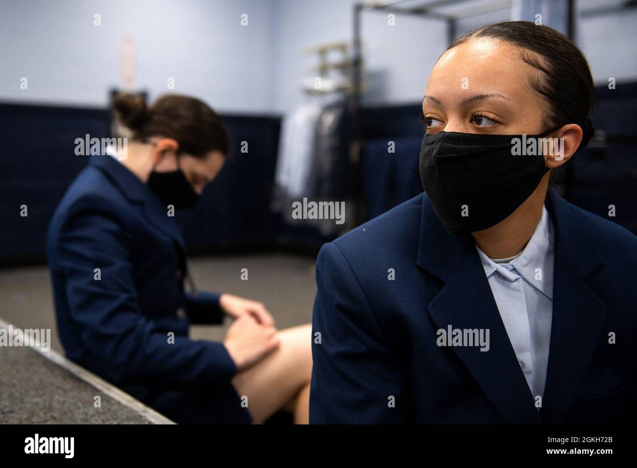U.S. Air Force basic military training trainees receive their initial