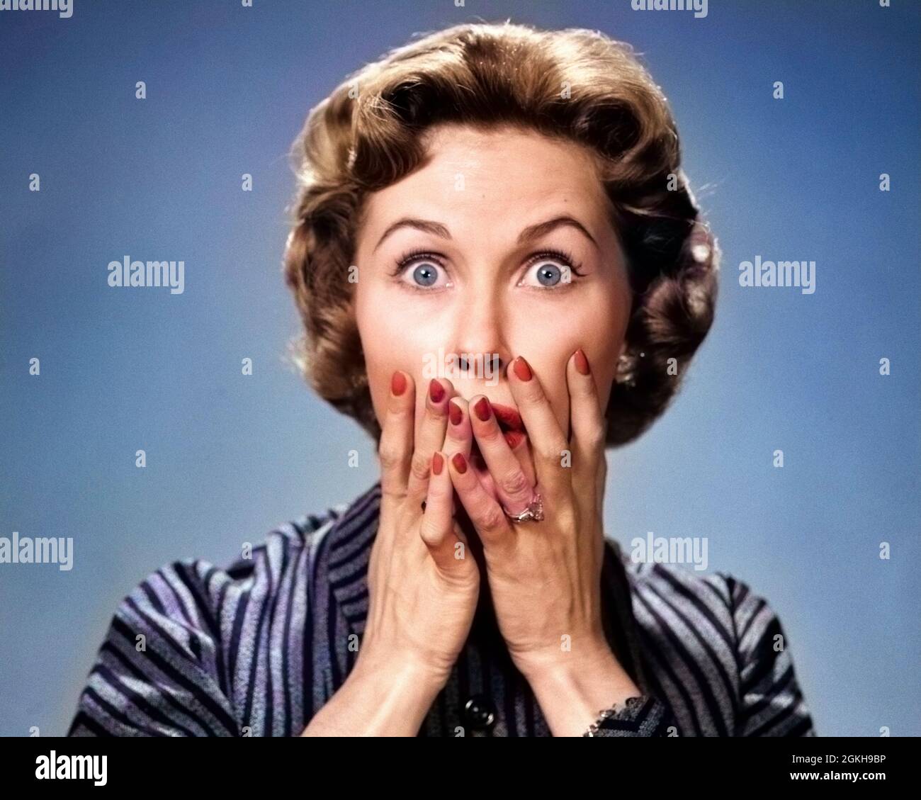 Horrified old woman hi-res stock photography and images - Alamy