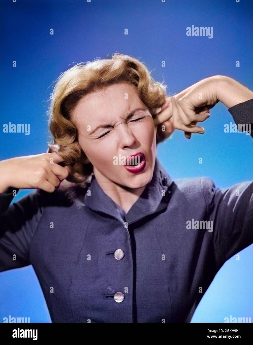 Blocking ears fear hires stock photography and images Alamy