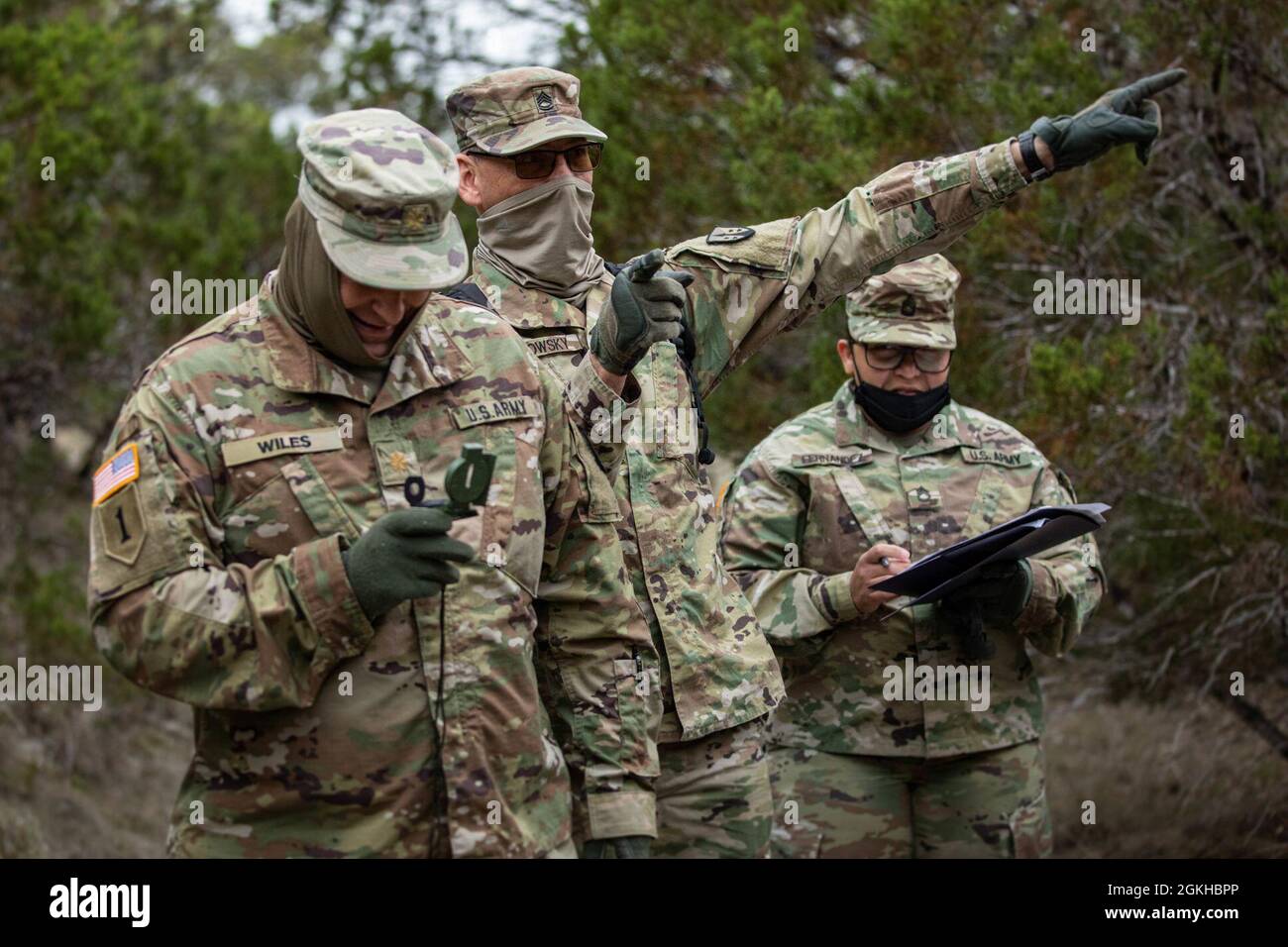 Soldier Using Compass U.S. Army Soldiers with the Army Reserves Sustainment Command, use a ...