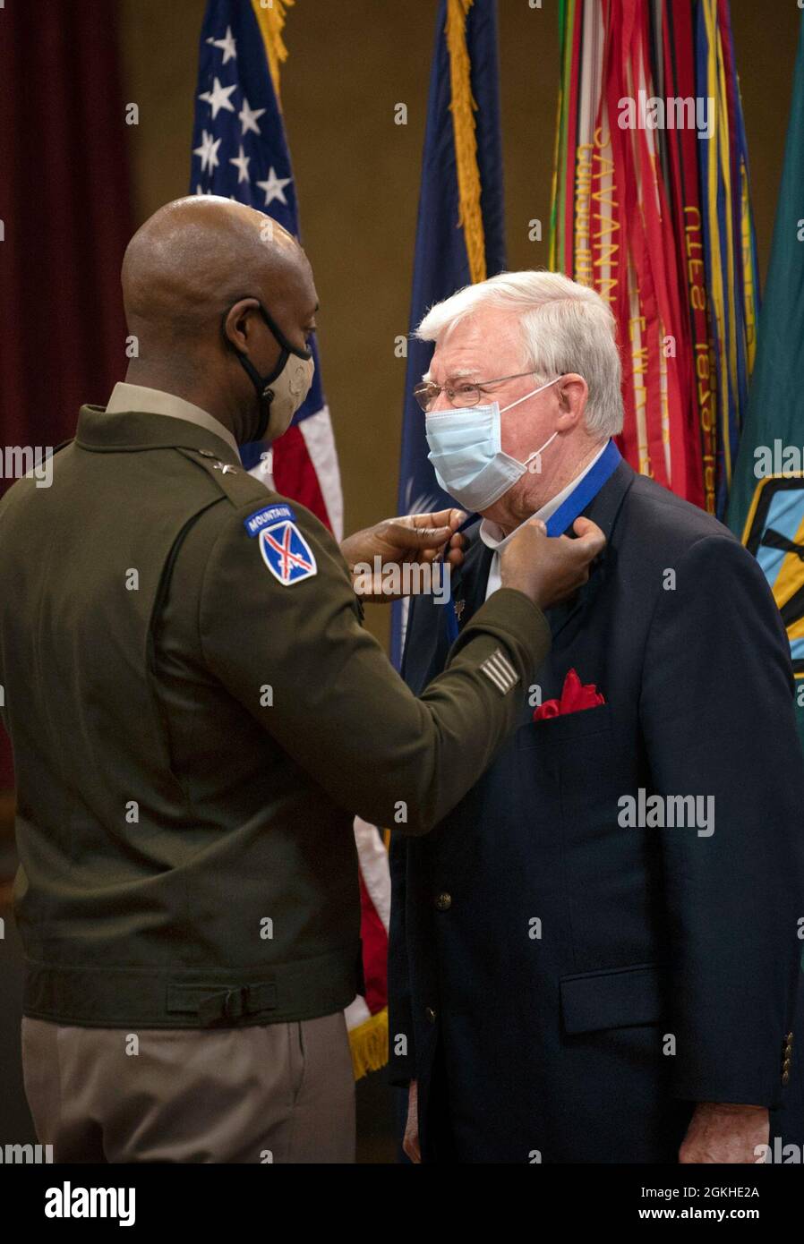 Fort Jackson Commander Brig. Gen. Milford H. 'Beags' Beagle Jr. places