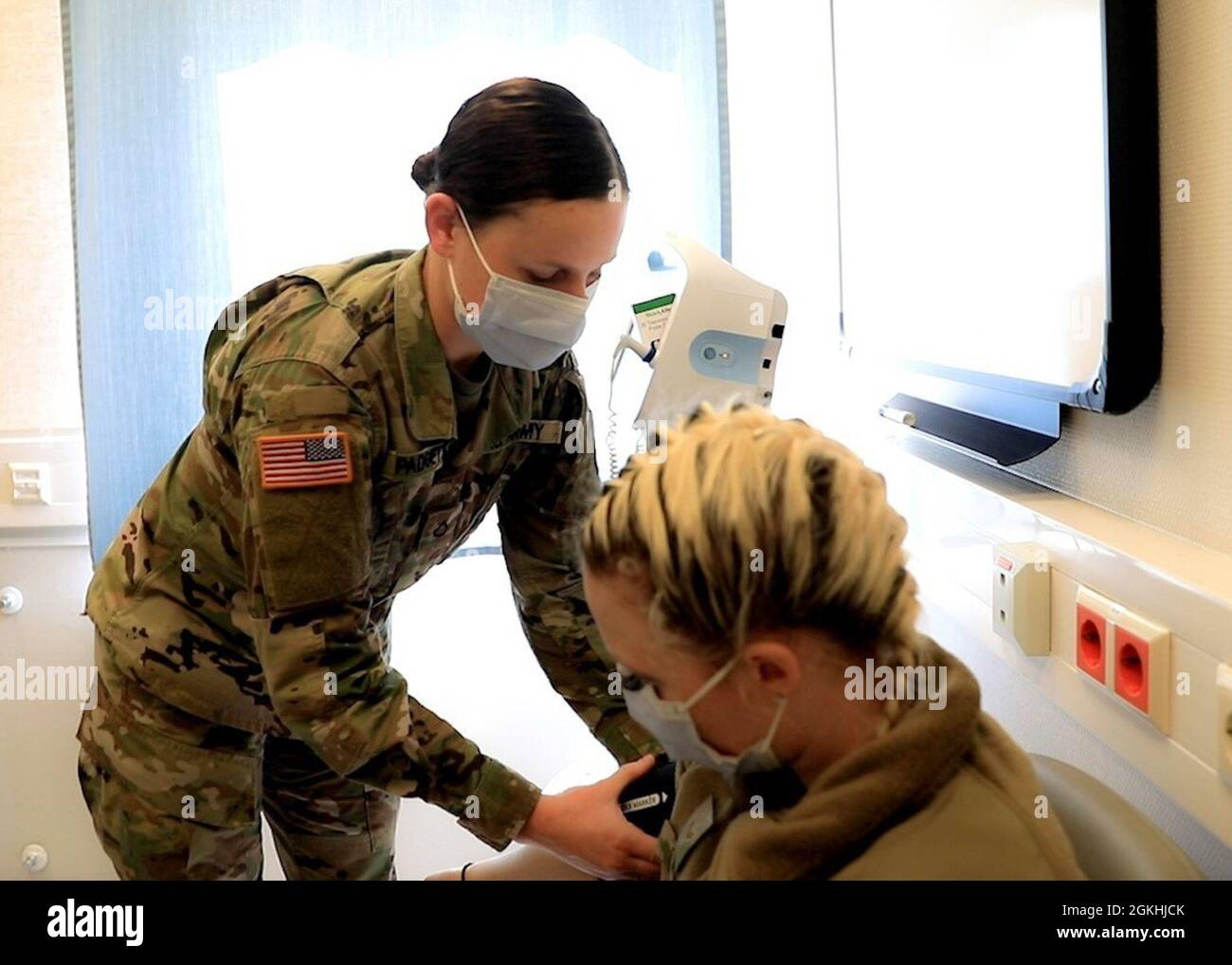 U.S. Army Pfc. Ragan Padgett (left), a healthcare specialist (formerly ...