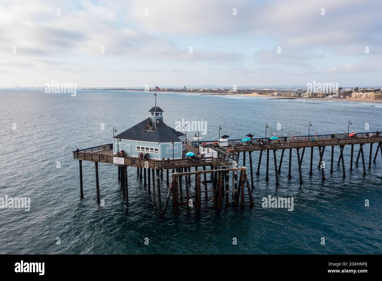 Imperial Beach Pier and Tin Fish Restaurant, San Diego California Stock Photo Alamy