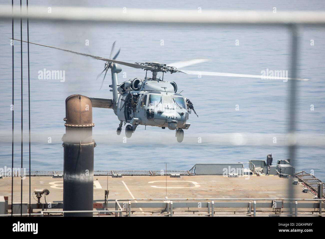 210426-A-UN662-1320 ARABIAN GULF (April 26, 2021) – A MH-60S Sea Hawk ...