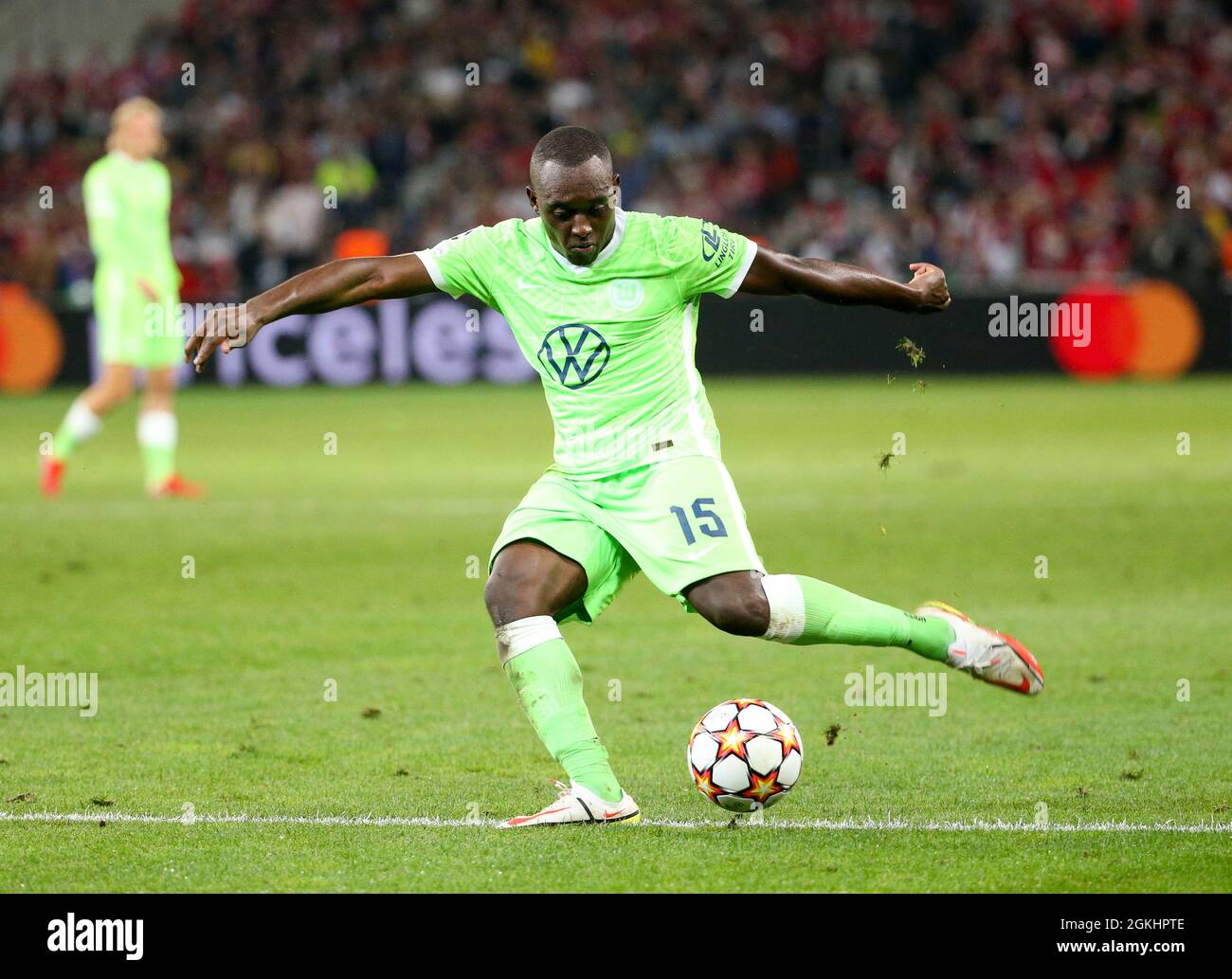 Lille, France, September 14, 2021, Jerome Roussillon of Wolfsburg during  the UEFA Champions League, Group Stage, Group G football match between Lille  OSC (LOSC) and VfL Wolfsburg on September 14, 2021 at