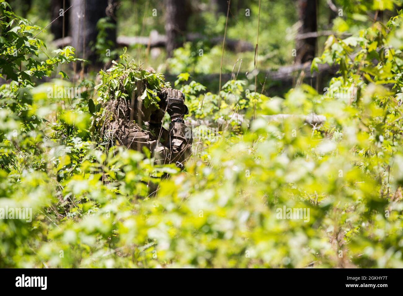 Marine Raiders train in stalking and concealment while attending the ...
