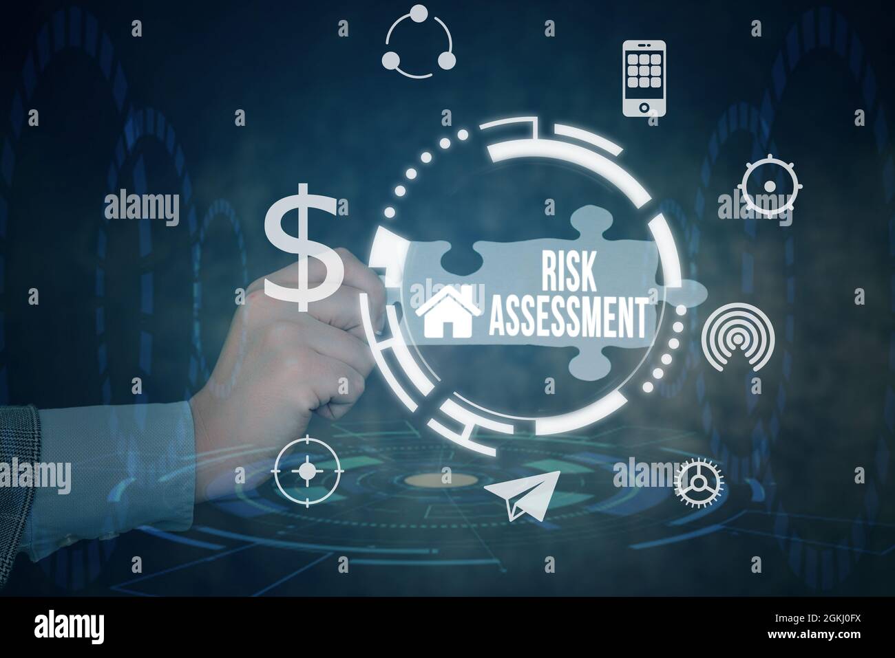 Sign displaying Risk Assessment. Conceptual photo estimation of the