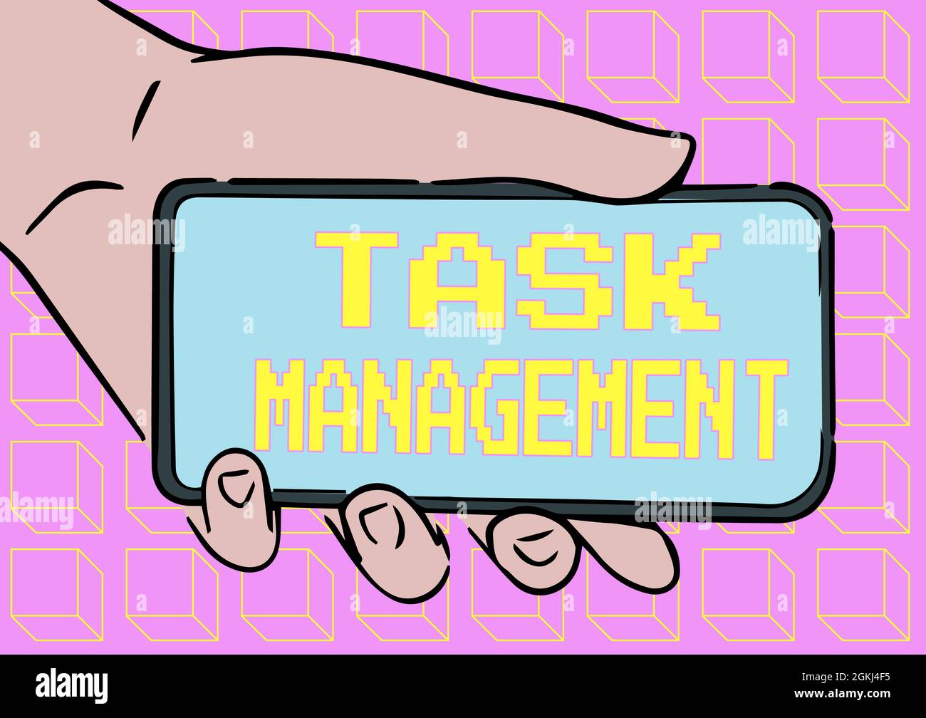 Handwriting text Task Management. Conceptual photo the process of ...
