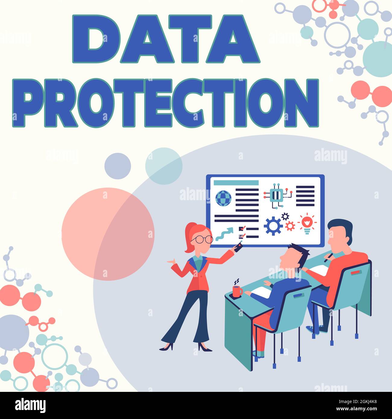 Hand writing sign Data Protection. Conceptual photo legal control over ...