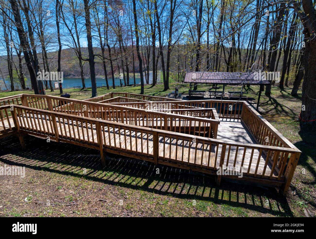 The playground and picnic areas will reopen May 28, 2021, at the East Branch Clarion River Lake in Wilcox, Pennsylvania. The U.S. Army Corps of Engineers Pittsburgh District will host a ribbon-cutting ceremony followed by an open house event at the East Branch Clarion River Lake on May 27. The reopening celebrates the dam’s return to normal operations and its continued ability to reduce floods, improve downstream water quality and supports the environmental ecosystem. Stock Photo